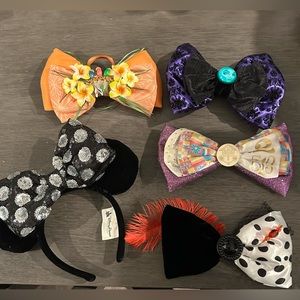 Interchangeable Minnie Ears with Bows